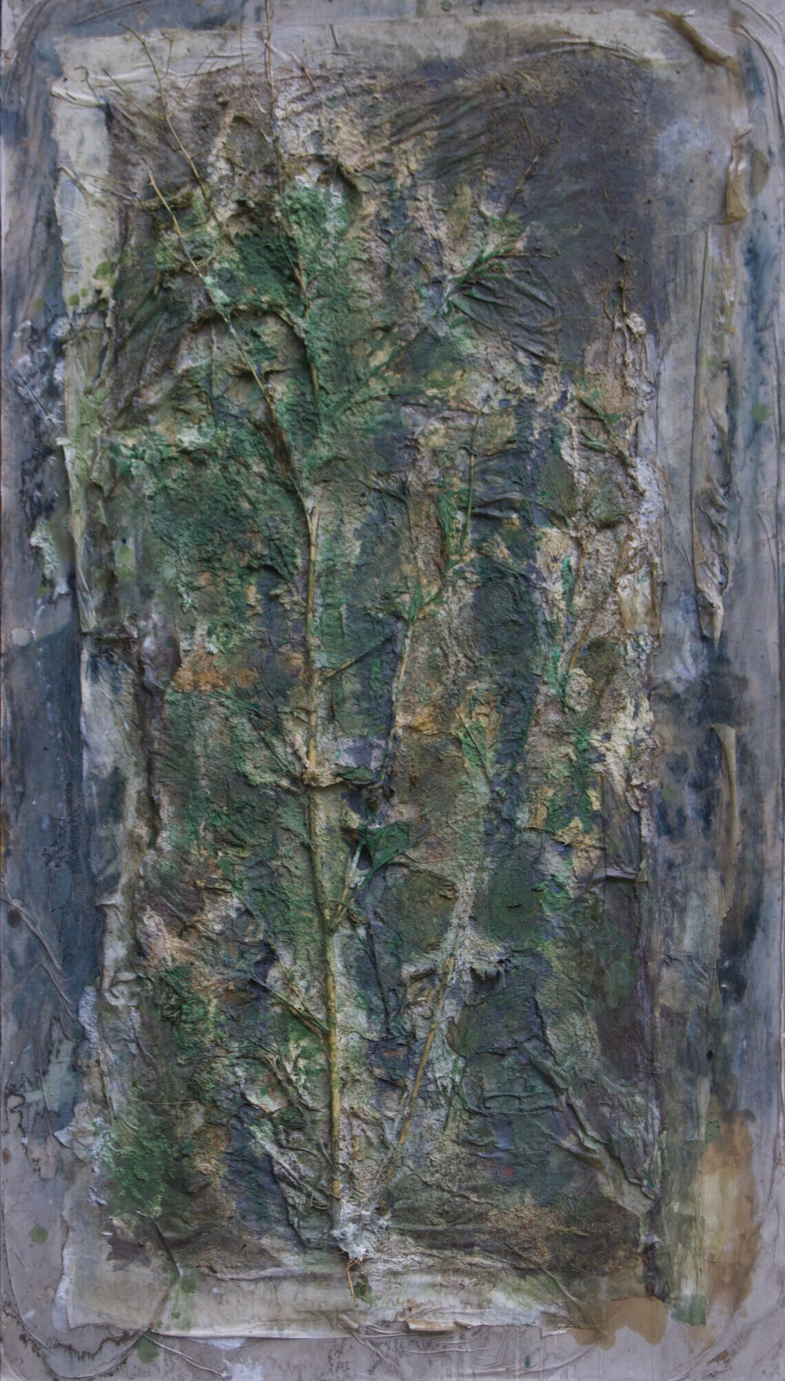Malerei, Schichten aus Papier und Leinöl, Werk 16